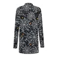 thumbnail image 6 of Lolmot Womens Halloween Costumes Funny Cute Pumpkin Print Cardigan Sweaters Long Sleeve Blouse Lightweight Outwear Coat Open Front Cardigan, 6 of 6