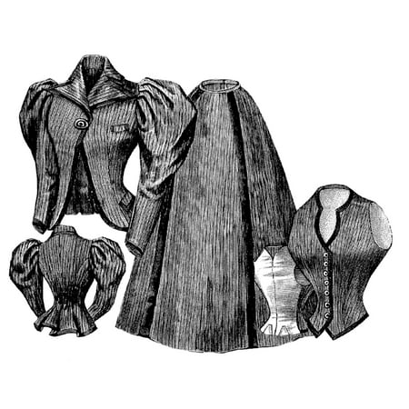 Sewing Pattern: 1896 Tailor Costume with Vest & Jacket Pattern