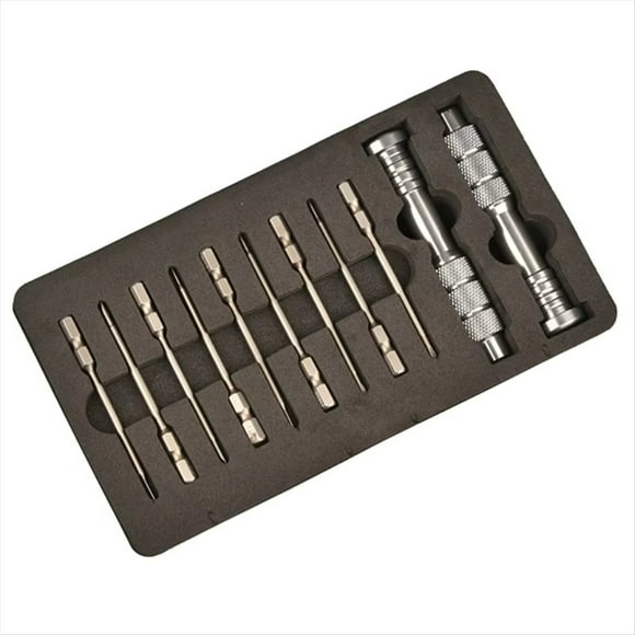 Juego de Destornilladores de Trinquete 11 en 1 para Reparación de Lentes de Cámara y Teléfonos Celulares.