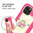 thumbnail image 6 of Dteck For iPhone 12 Pro Max Ring Stand Heavy Duty Slim Shockproof Hybrid Rugged Drop Protective Cover, Rose, 6 of 8