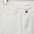thumbnail image 5 of Women's Ripped Jeans Shorts Wide Leg Retro Yellow Mud Denim Jeans A High Waist Straight Leg Wide Leg Casual Summer Jean Shorts S-2XL, 5 of 7