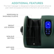 Best Choice Products Foot Massager Machine, Therapeutic Reflexology Massager w/ High-Intensity Rollers - Dark Green
