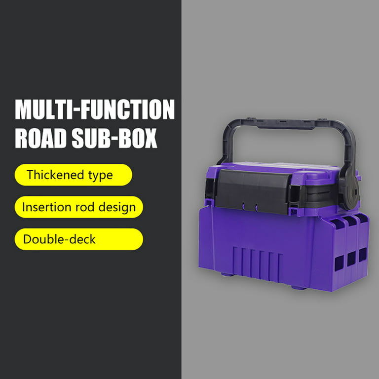 Double-layer Fishing Tackle Box Thicken Lure Tool Case Angling