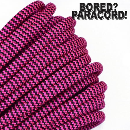 

Bored Paracord Brand 550 lb Type III Paracord - Flamingo 50 Feet