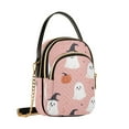 thumbnail image 7 of FORMRS Crossbody Bag for Women Quilted Travel Shoulder Cell Phone Purse with Chain Strap Handbag, Pink Cartoon Halloween, 7 of 7