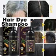 thumbnail image 2 of Tinte Canas champú para teñir el cabello 3 en 1 champú para cubrir el cabello gris ingredientes vegetales naturales restaurar el Color del cabello Original, 2 of 5