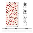 thumbnail image 2 of Polyester Long Towel Multi-Size Water Absorption Good Bright Fluffy Soft For Bathroom Swimming Pool Beach Outdoor Travel Red Heart Symbol, 2 of 8