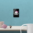 thumbnail image 4 of Skulls Crossbones Daughter Stick Figure Family Girl Pink Bow Home Business Office Sign, 4 of 6