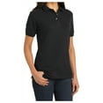 thumbnail image 3 of Mafoose Womens Heavyweight Cotton Pique Polo Shirt Black XS, 3 of 6