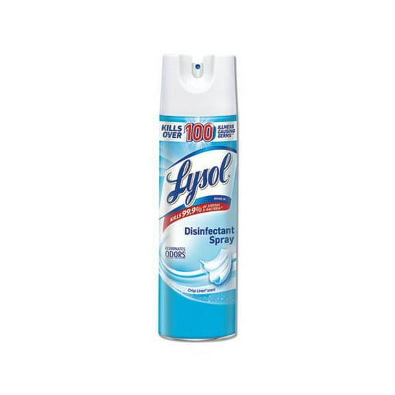 Disinfectant Spray Crisp Linen, 19 oz Aerosol, 12/Carton