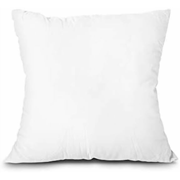 Throw Pillow Insert, Lightweight Soft Polyester Down Alternative Decorative Pillow, Sham Stuffer, Machine Washable. (White, 14x14)