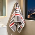 thumbnail image 6 of Face Towel for Bathroom 13 x 29 Inch Quick Dry Absorbent Kitchen Hand Towels Striped Cotton Hand Towels Soft Face Towel for Swimming, Pool, 6 of 8
