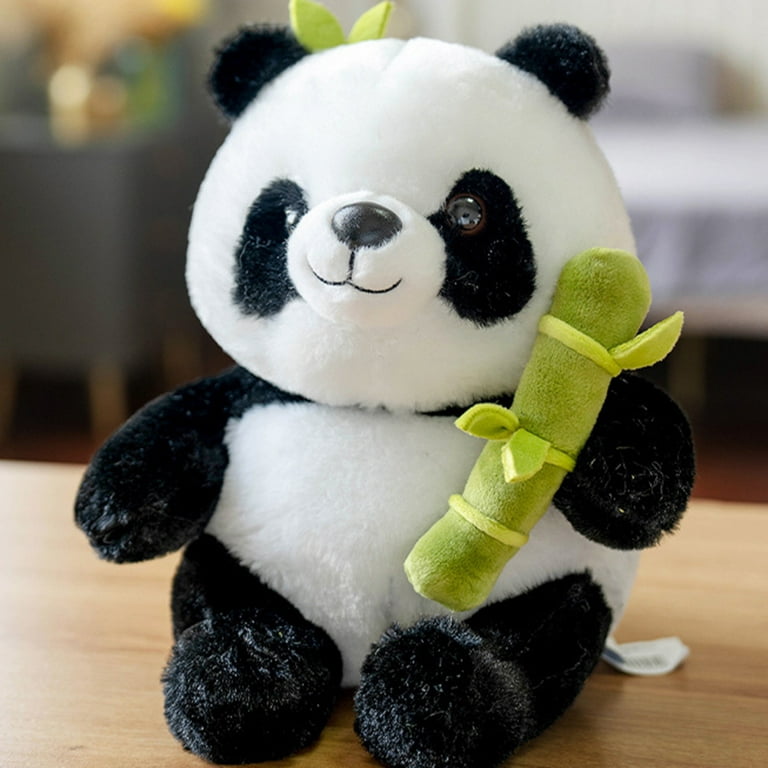 Cute Bamboo Tube Panda Plush Toy Stuffed Pillow Soft Comfortable  Skin-friendly Plush Toy for Kids Birthday Children's Day Gifts 