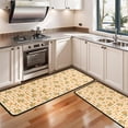 thumbnail image 3 of Kitchen Rugs Sets Of 2,Yellow Lemon Fruit Trees Orange Pattern Anti Fatigue Kitchen Mat Rugs Non Slip Washable,Decorative Kitchen Floor Mats for Kitchen,Sink,Laundry,17"x47"+17"x47", 3 of 5
