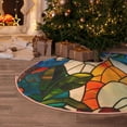 thumbnail image 5 of Sikiie Stained Glass Cat Art Christmas Tree Skirt, Christmas Tree Decorations, Christmas Decor, Tree Mat Decoration(30-48IN)-30", 5 of 6