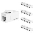 thumbnail image 1 of shiyou-RJ45 Cat6 Keystone Coupler 25-Pack, Female to Female Cat6 Keystone Jack, UTP Keystone Coupler Insert,Keystone Jack, White, 1 of 4