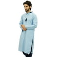 thumbnail image 4 of Atasi Men's Indian Ethnic Cotton Long Kurta Bollywood Style Ethnic Shirt-XXXL, 4 of 9