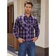 thumbnail image 6 of sogami Men's Long Sleeve Flannel Shirts Casual Button Down Shirt, 6 of 8