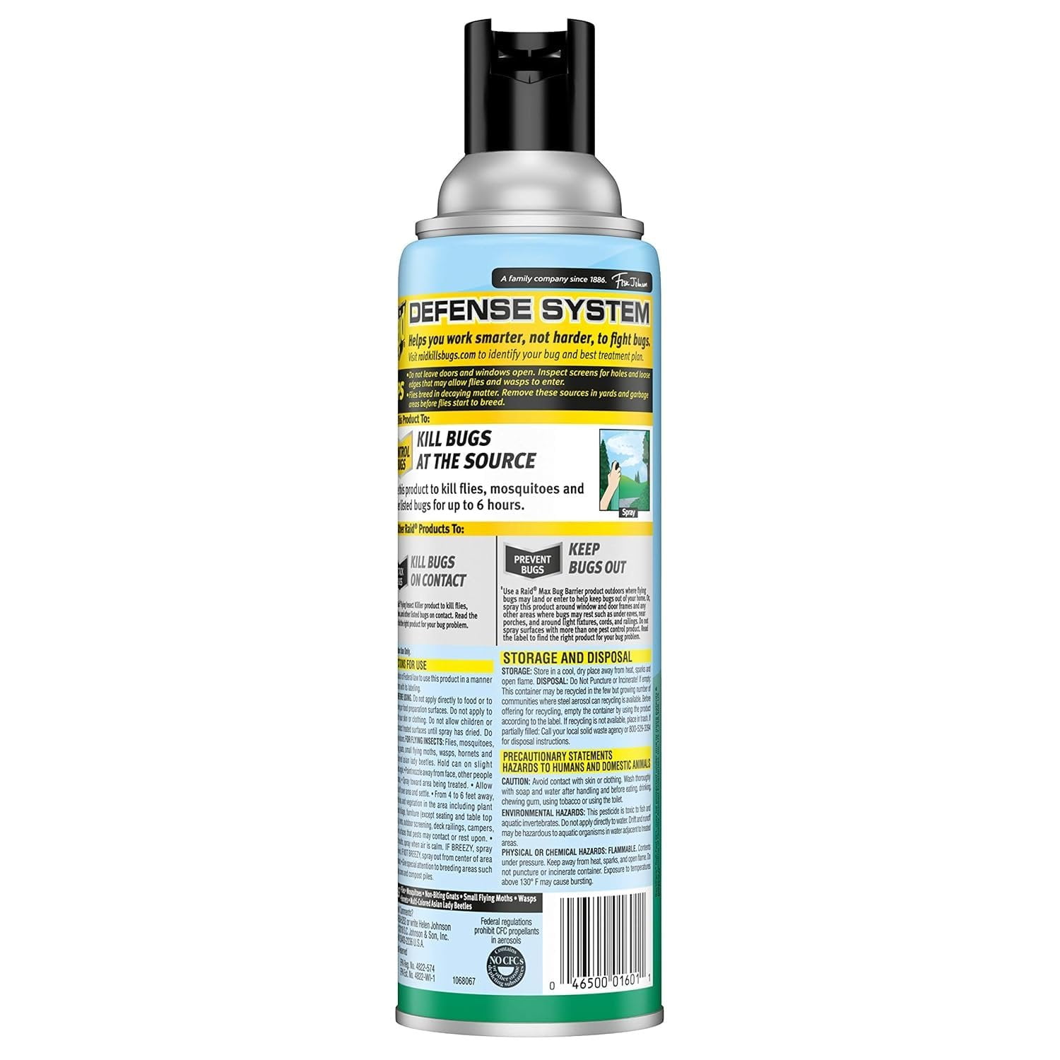 Raid Yard Guard Mosquito Fogger for Outdoor Yard Patio Deck and Garden Mosquito Control Aerosol Spray 16 Ounce (Pack of 10)