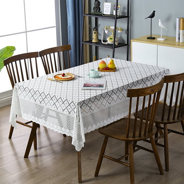 FHBVT Nappe Carrée avec Franges, Housse Décorative en Lin Lavable, Nappe de Table pour Mariage, Fête, Banquet, Salle à Manger, Intérieur Extérieur, Décoration Élégante et Facile d'Entretien, Maison Divertissante