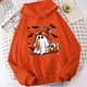 thumbnail image 2 of Sudaderas con capucha de murciélago de calabaza fantasma de Halloween para mujer, jersey con capucha de moda para adolescentes, sudaderas casuales de manga larga para Halloween, 2 of 5