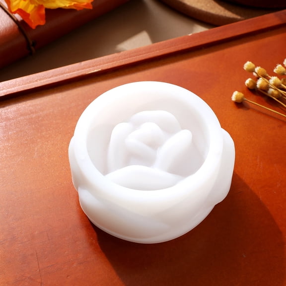 ADDHAT Silicone Epoxy Molds 1 Set Rose Jar Mold Kit For Resin Jewelry Storage Crafting Enthusiasts