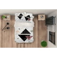 thumbnail image 1 of 3D Geometric Triangle Quilt Cover Set Bedding Set Pillowcases 81, 1 of 2