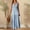 #128-Blue, variant on Women's Halter Maxi Dress, Solid Color Sleeveless V-Neck with Tie Straps for Casual Beach and Party Wear
