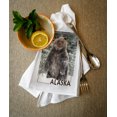 thumbnail image 2 of Alaska, Bear Standing in Snow (100% Cotton Tea Towel, Decorative Hand Towel, Kitchen and Home), 2 of 3