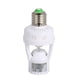 thumbnail image 2 of Soporte de bombilla Irfora Sensible PIR Sensor de movimiento E27 LED Base de la bombilla Socket Infrafed Luz automática Soporte de la lámpara Interruptor para vestidor Lavandería Garaje Irfora Soporte de bombilla, 2 of 5