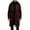 Coffee, variant on Plus Size Men's Faux Fur Collar Wool Blend Overcoat Double Breasted Long Trench Coat for Fall Winter