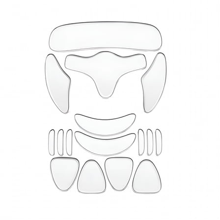 RAGUPEL 16Pcs/Set Anti-Wrinkle Silicone Patches Overnight Skin Firming Wrinkle Reduction Silicone Stickers Women Supply