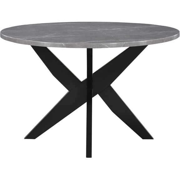 UNBRAND Furniture Amy Faux Marble Dining Table