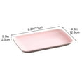 thumbnail image 3 of WSZZL Rectangular Plates, Large Capacity, Durable Plastic, Square Design, Versatile Serving Tray for Snacks, Fruits, and Meals, Easy to Clean, Ideal for Entertaining, 3 of 5