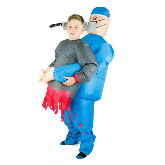 Scary Doctor/Surgeon Inflatable Costume for Kids (Age 6 )