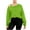 A_ Green, variant on Women Sweatshirts 2026 Trendy Off-Shoulder Cropped Sweatshirt Loose Fit Crew Neck Long Sleeve Thick Casual Pullover Dark Gray M