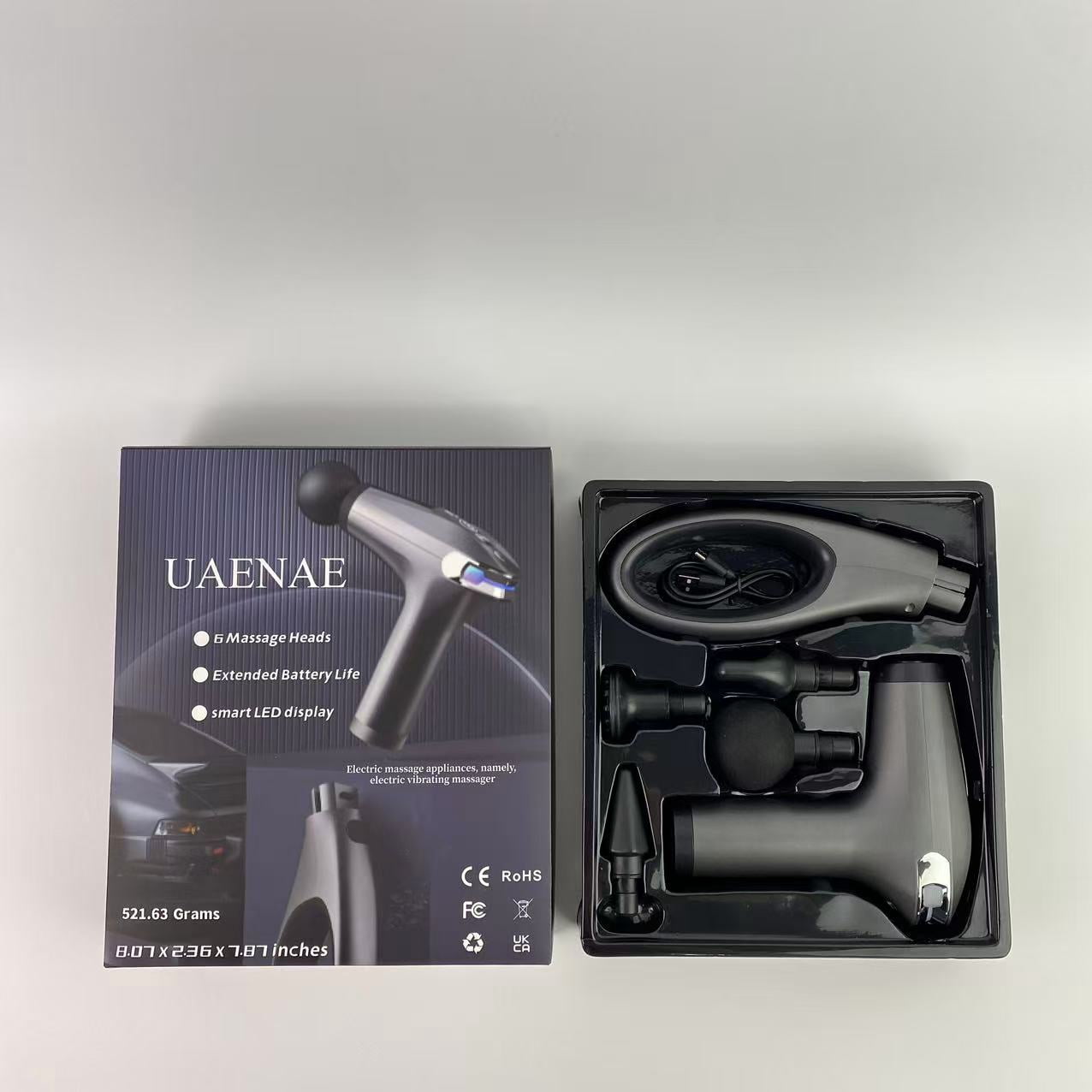 UAENAE Electric massage appliances, namely, electric vibrating massager,Massage Gun, Muscle Therapy Gun for Athletes
