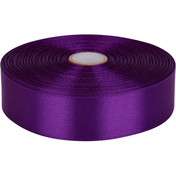 1 inch Satin Ribbon 50 Yards Solid Fabric Ribbons Roll for Wedding Invitations, Bridal Bouquets, Sewing, Party Decorations, Gift Wrapping and More
