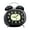 Black, variant on syligr Curved Alarm Clock for Bedroom Desk, Loud Ring Twin Bell, Battery Operated Vintage Analog Clock for Office Dorm Living Room Kitchen, Bedside Bell Alarm for Home Decor Guest Room