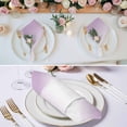 thumbnail image 2 of Light Purple Ombre Cloth Napkins, Modern Gradient Abstract Art Washable and Reusable Dinner Napkins Set of 8, Table Napkin for Kitchen Party Birthday Wedding Hotel Housewarming 20"x20", 2 of 8
