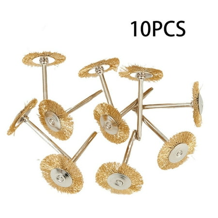 

Leke 3.17*22mm Brass Wire Wheel Brushes Polishing Tool For Grinder Rotary Accessory