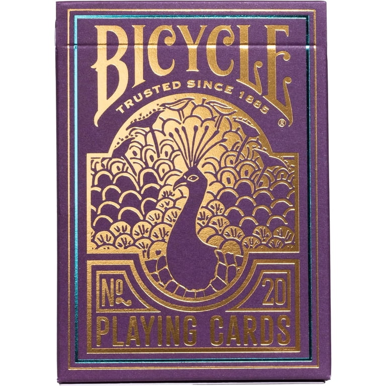 バイスクル ピーコック Bicycle Playing Cards 2色セット Bicycle Purple Peacock Playing Cards, Gold Cold Foil Playing Card
