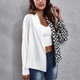 thumbnail image 4 of Mujer Camisa Blazer, Mujer Blusa Tops Casual Color Bloques Poliéster Traje Cuello Para Invierno Diario Para Mujer ANGGREK  Otros, 4 of 8
