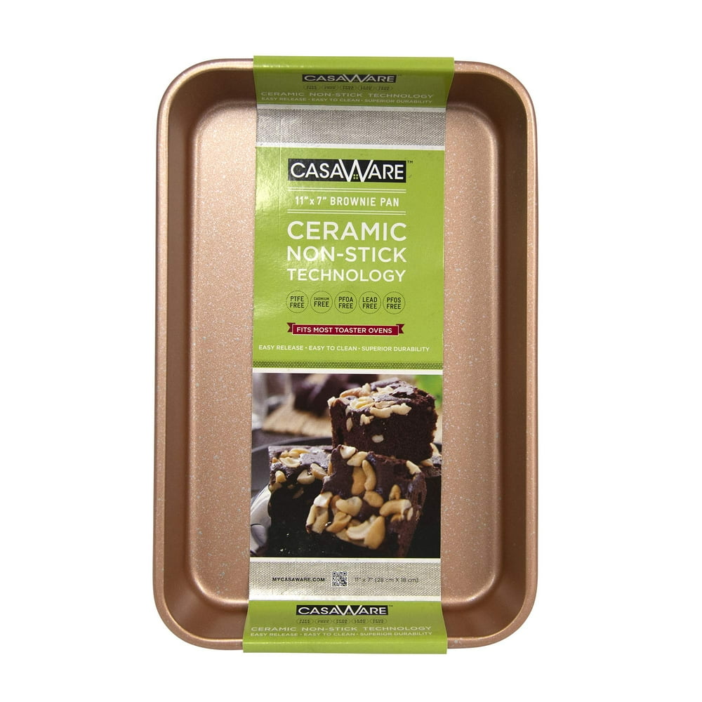 casaWare Toaster Oven Baking Pan 7 x 11inch Ceramic Coated NonStick