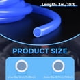 thumbnail image 2 of Uxcell Silicone Tubing,9mm ID x 12.7mm OD Pure Silicon Tube High Temp Silicone Hose -3 ft Length/Blue, 2 of 6