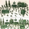 thumbnail image 4 of 56pcs Military Missile Base Model Playset Toy Soldier Green 5cm Figure Army Men, 4 of 6