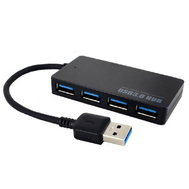 Fiudx Concentrador Usb, Adaptador Compacto de 4 Puertos, Transferencia de Datos Ultrarrápida de 5 Gbps, Compatible con Múltiples Dispositivos, Fácil de Conectar y Usar, Ideal para Computadoras Portát