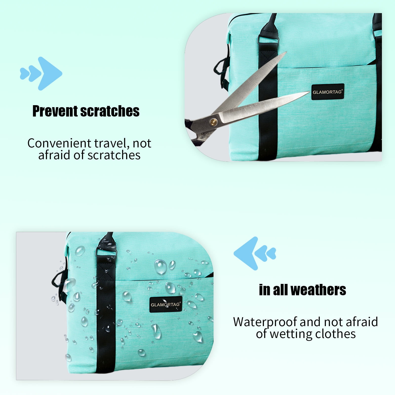 Qnjujn Large Travel Bag, Expandable Gym Bag,Carry On Overnight Bags For Women With Trolley Sleeve Wet Pocket,travel Duffel BagsTravel Bag, Sports Tote Gym Bag Blue
