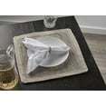thumbnail image 2 of Ox Bay Zest Set of 4 Cotton Placemats, Gray/Cream Bordered, 2 of 4