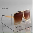 thumbnail image 2 of Square Oversized Sunglasses Flat Top Shield Sun Glasses for Women Square Shades, 2 of 5